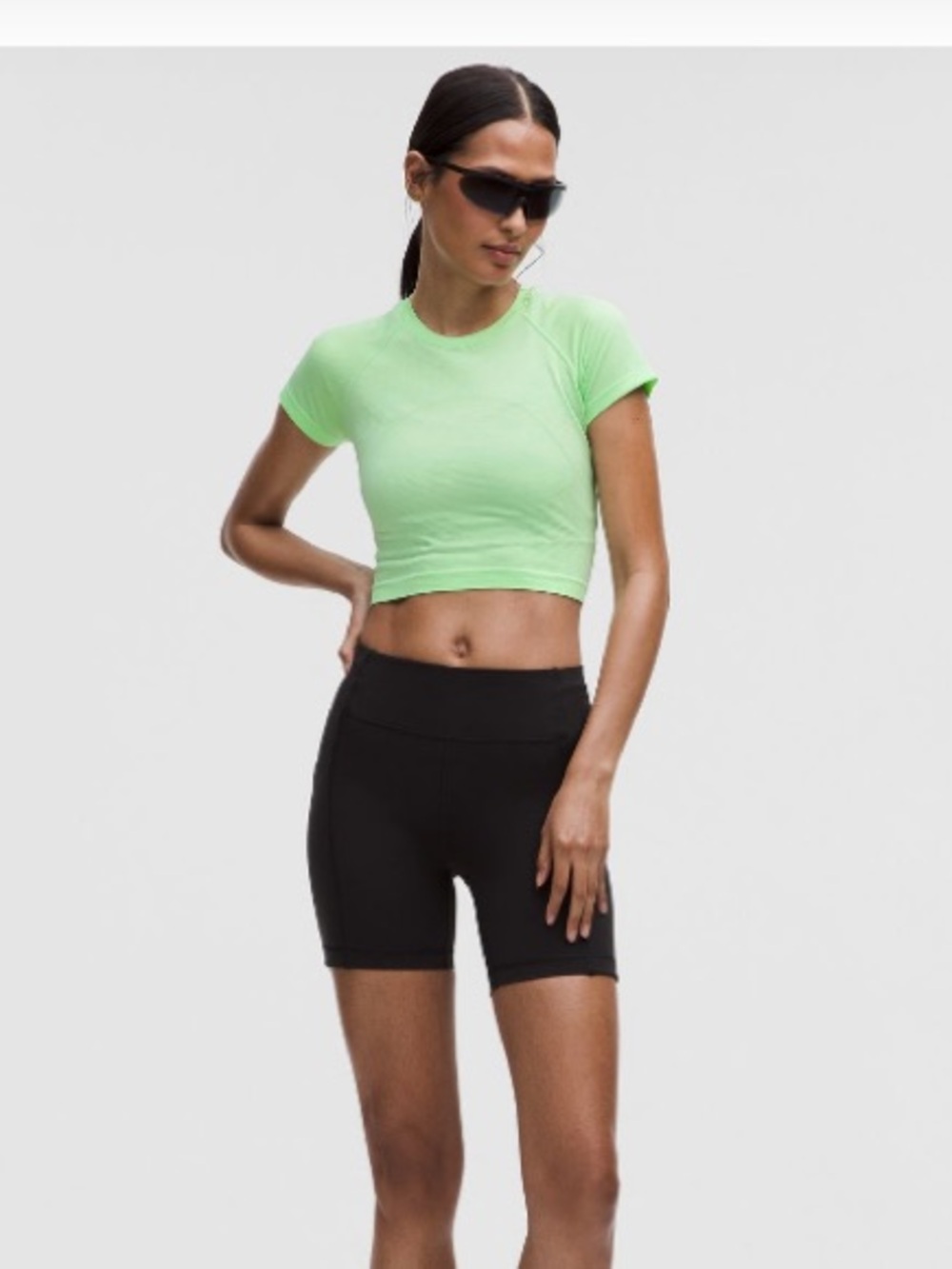Lululemon Swiftly Tech Cropped Short-Sleeve
Shirt 2.0 | size 8